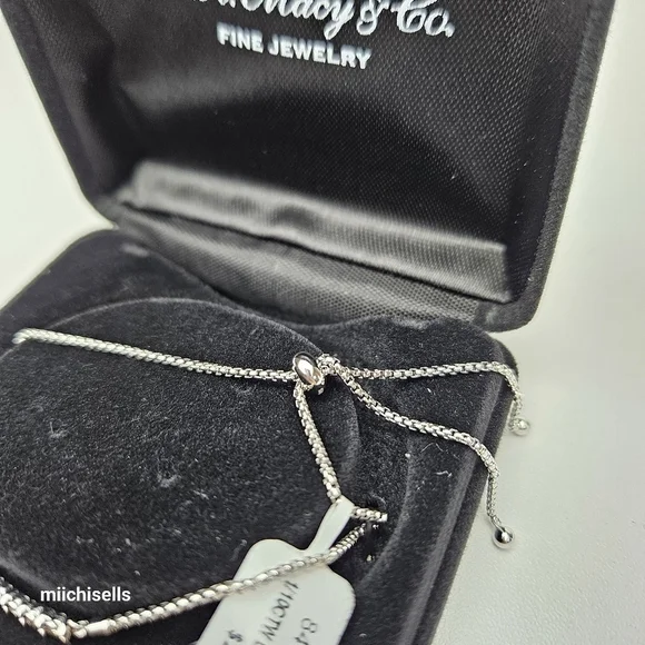 Diamond Bolo Bracelet (1/10 ct. t.w.) in Sterling Silver - Picture 5 of 9